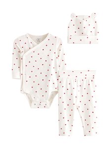 Lindex - Komplekt beebidele Baby Starter Kit 3 osa - 325 LIGHT DUSTY WHITE | Stockmann