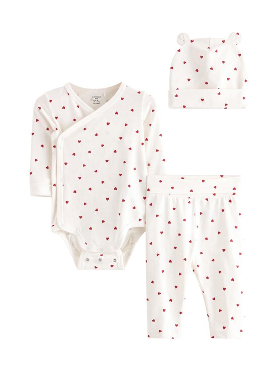 Lindex - Komplekt beebidele Baby Starter Kit 3 osa - 325 LIGHT DUSTY WHITE | Stockmann - photo 1