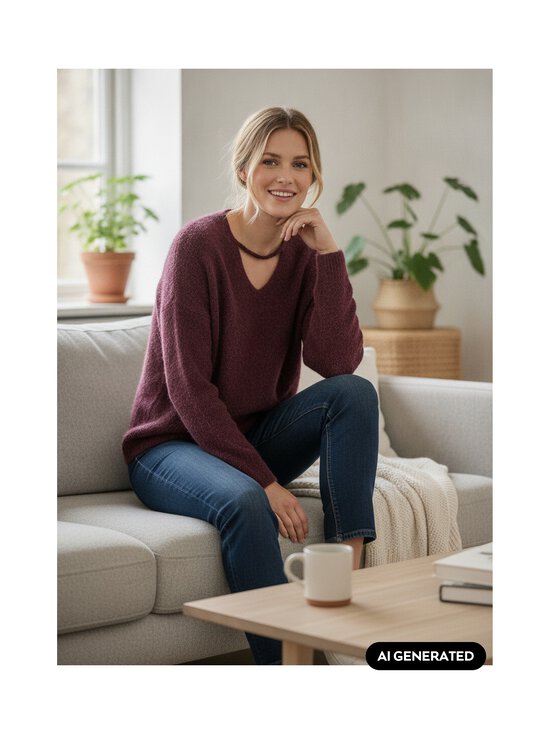 MOS MOSH - Kudum MMThora V-Neck - 278 PORT ROYALE | Stockmann - photo 3