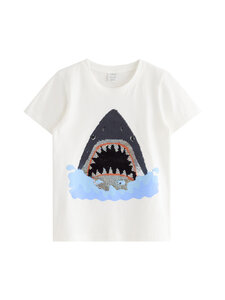 Lindex - Sequins T-krekls - 300 WHITE | Stockmann