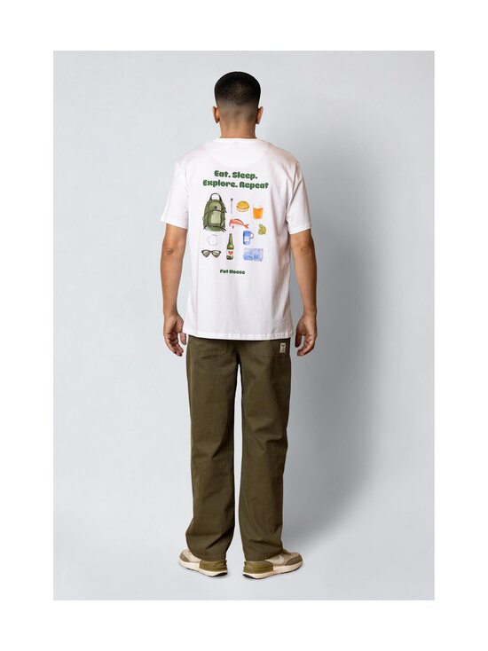 Fat Moose - Eat Sleep t-paita - WHITE | Stockmann - photo 2