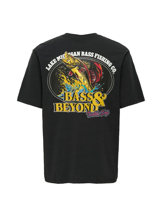 Only & Sons - OnsSeb t-krekls - JET BLACK PRINT:BASS & BEYOND | Stockmann - photo 2