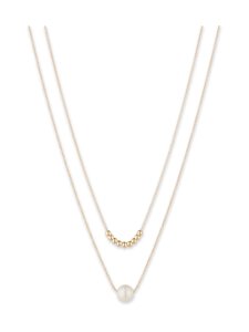 Lauren Ralph Lauren - 2 Row Pearl Pendant -kaulakoru - GLD/WHITE | Stockmann