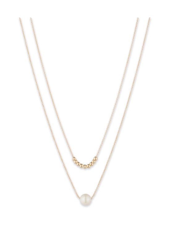 2 Row Pearl Pendant -kaulakoru