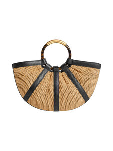 Coccinelle - Õlekott Shell Straw - 846 NATURAL/NOIR | Stockmann