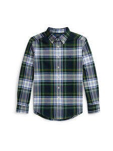 Polo Ralph Lauren - Woven Sport -kauluspaita - 001 #B5535 WHITE GREEN MULTI | Stockmann