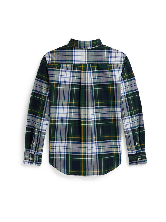 Polo Ralph Lauren - Woven Sport -kauluspaita - 001 #B5535 WHITE GREEN MULTI | Stockmann - photo 2