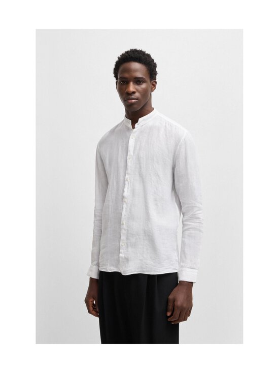 HUGO - Elvory-pellavakauluspaita - 199 OPEN WHITE | Stockmann - photo 2