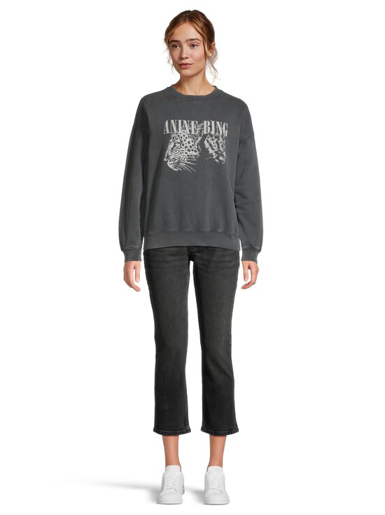 Anine Bing - Spencer Leopard -collegepaita - WASHED BLACK | Stockmann - photo 2