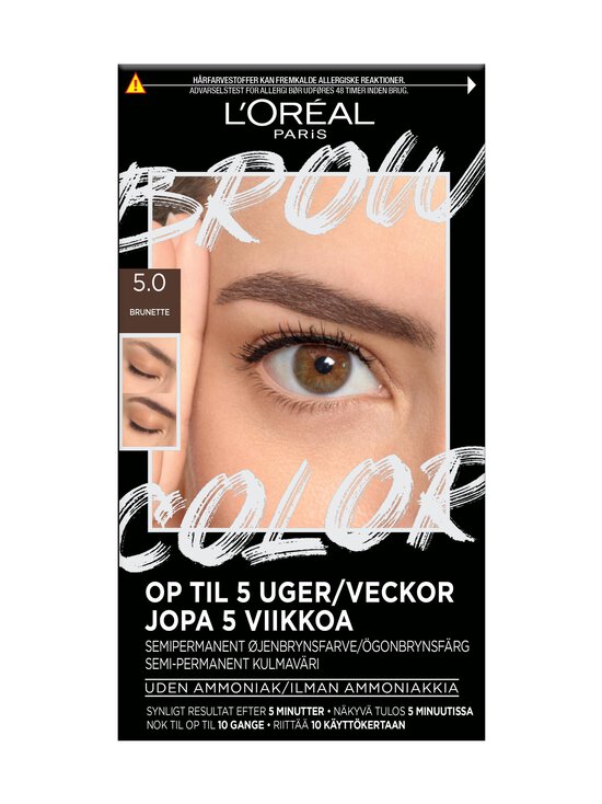 L'Oréal Paris - Brow Color Kit semi-permanent -kulmaväri - 5.0 BRUNETTE - photo 1 L'Oréal Paris - Brow Color Kit semi-permanent -kulmaväri - 5.0 BRUNETTE | Stockmann - photo 1