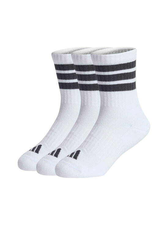adidas Sportswear - 3 Stripes Crew zeķes 3-pāri - JZ0531 WHITE/BLACK/BLACK | Stockmann - photo 1
