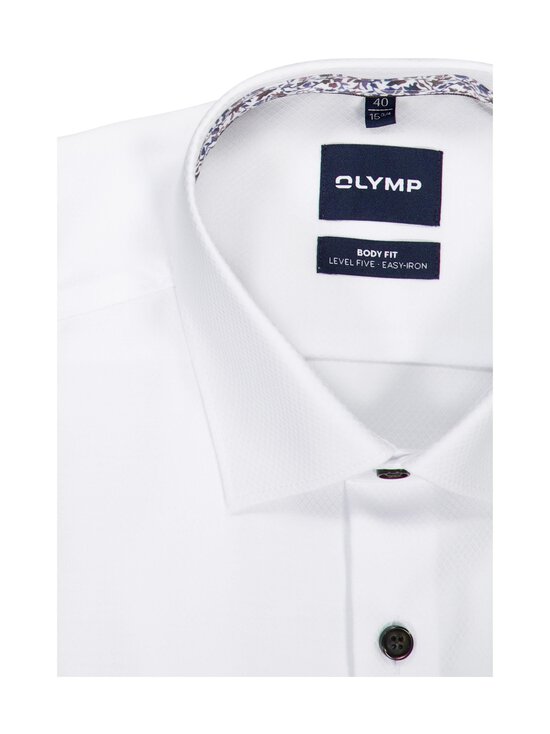 Olymp - Body Fit Solid Structure -kauluspaita - 00 WEISS | Stockmann - photo 2