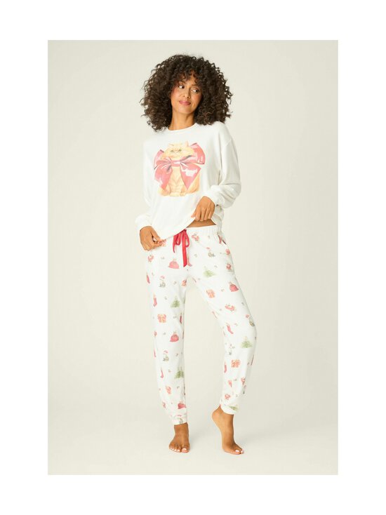 Pj Salvage - Pidžaamapüksid Feline Festive - 102 OFF-WHITE | Stockmann - photo 4