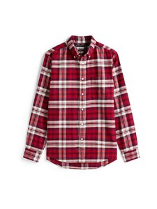 Tommy Hilfiger - Hero Flannel Tartn -kauluspaita - 0QJ REGATTA RED / CHECK | Stockmann