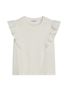 Marc O'Polo - Röyhelöhihainen trikoopaita - 1183 SILKY WHITE | Stockmann
