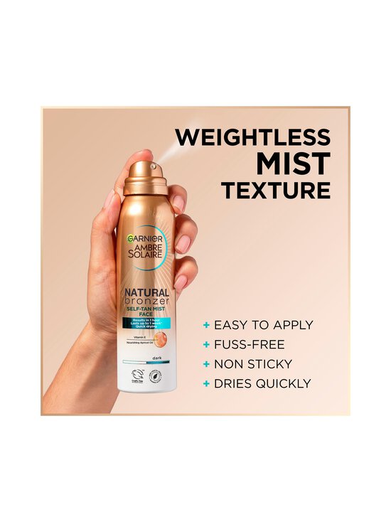 Garnier - Natural Bronzer Self-Tan Mist Face -itseruskettava suihke kasvoille - VAR_1 | Stockmann - photo 2