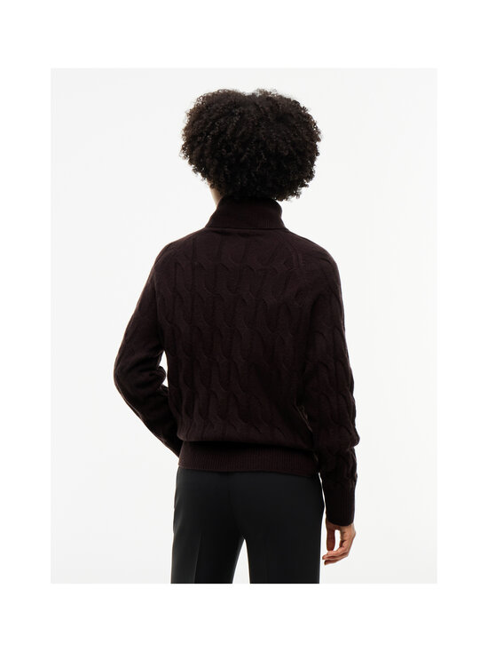 Tommy Hilfiger - Wool Cable Roll -neule - HJT CHOCOLATE | Stockmann - photo 3