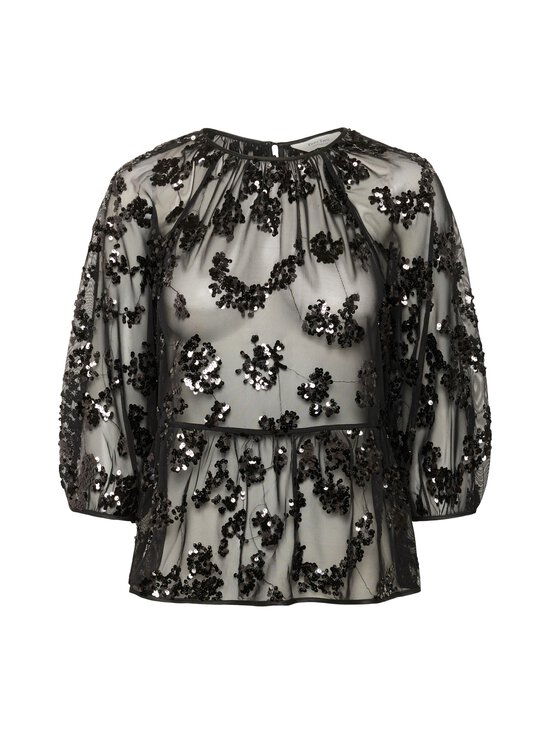 Part Two - VivanPW-läpikuultava juhlapusero - 304383 BLACK SEQUINS ON MESH | Stockmann - photo 1