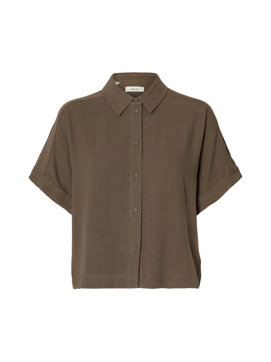 Selected - SlfViva Cropped Sun -paita - CHOCOLATE CHIP | Stockmann - photo 1