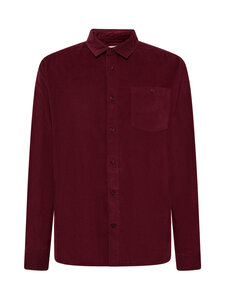 Knowledge Cotton Apparel - Dune regular -vakosamettipaita - 1500 BURGUNDY | Stockmann