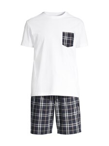 Cap Horn loungewear - Sebastian-pyjama 2-osainen - WHITE&AMP;NAVY CHECK COMBO | Stockmann