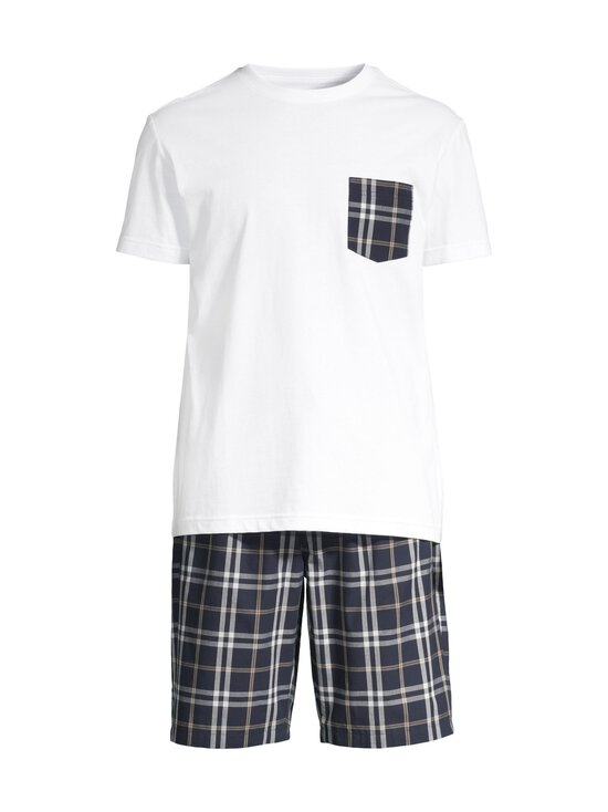 Cap Horn loungewear - Sebastian-pyjama 2-osainen - WHITE&AMP;NAVY CHECK COMBO | Stockmann - photo 1