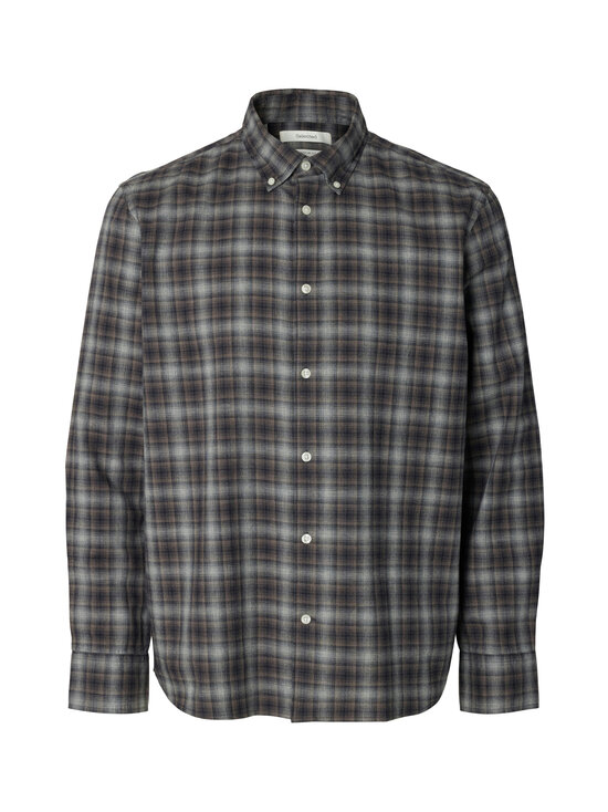 Selected - SlmRegCole Jay Melange krekls ar apkakli - SKY CAPTAIN CHECKS:BROWN | Stockmann - photo 1