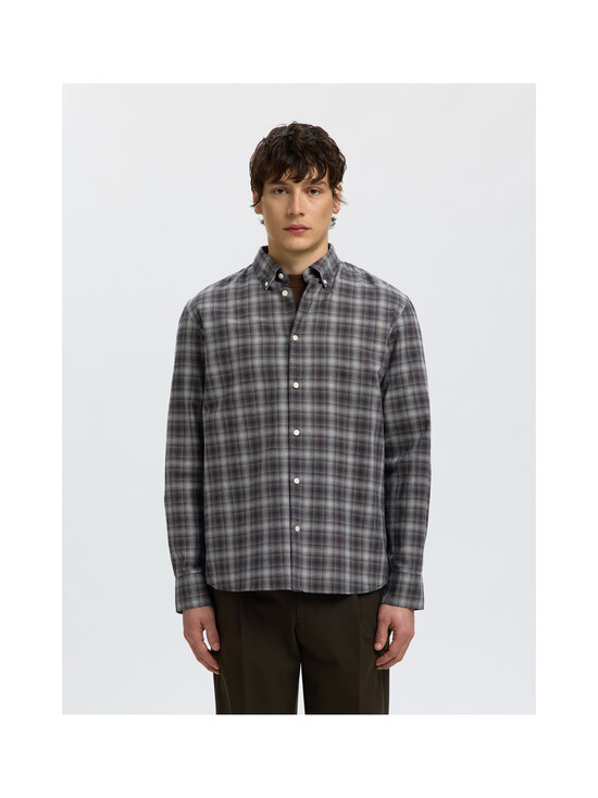 Selected - SlmRegCole Jay Melange krekls ar apkakli - SKY CAPTAIN CHECKS:BROWN | Stockmann - photo 2