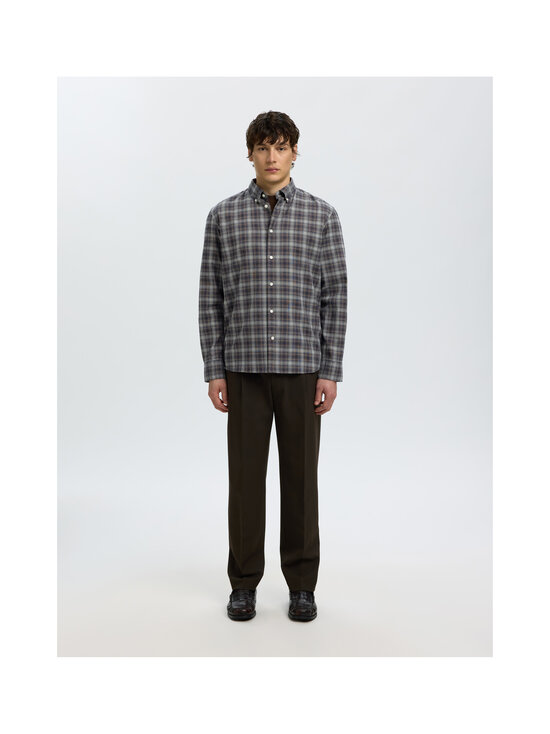 Selected - SlmRegCole Jay Melange krekls ar apkakli - SKY CAPTAIN CHECKS:BROWN | Stockmann - photo 4