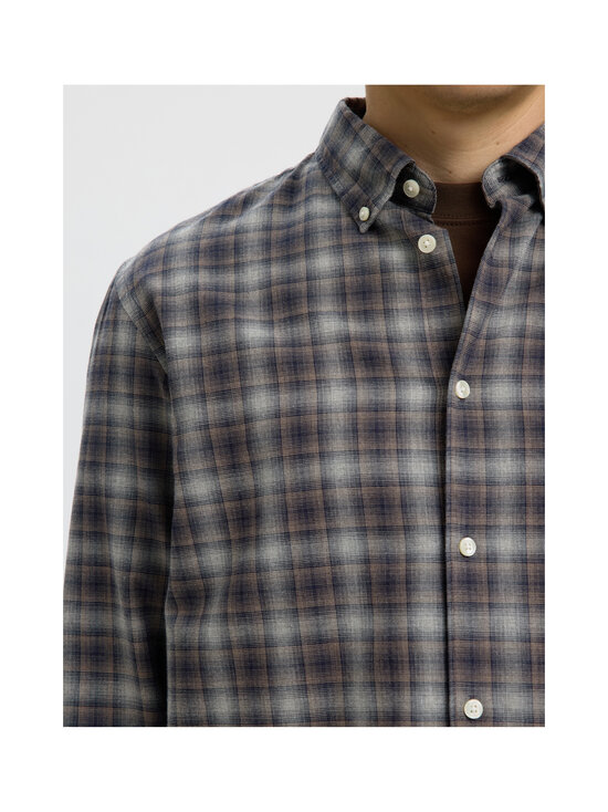 Selected - SlmRegCole Jay Melange krekls ar apkakli - SKY CAPTAIN CHECKS:BROWN | Stockmann - photo 5