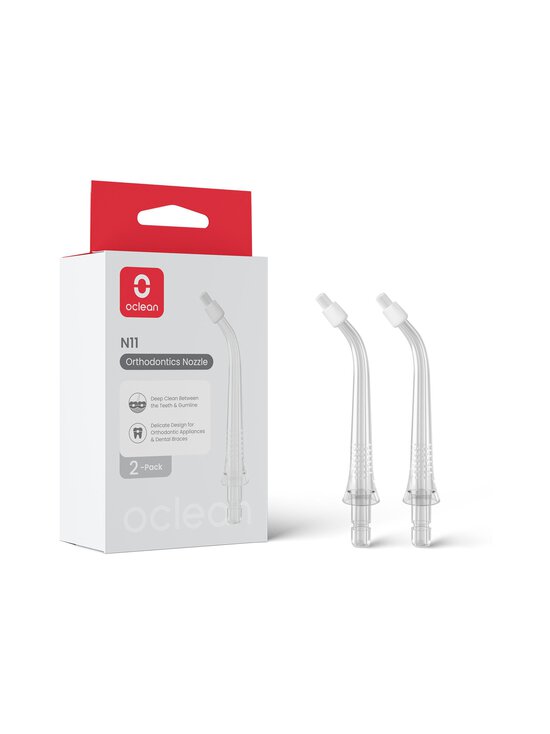 Oclean - N11 Spare Nozzle W10 -hammasvälipuhdistin 2 -pack - CLEAR | Stockmann - photo 1