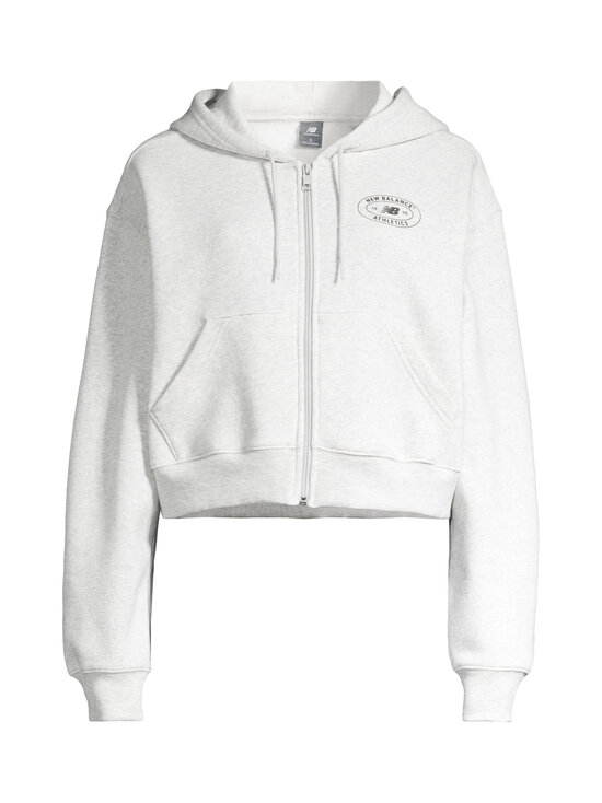 New Balance - Reimagined Fleece Full Zip džemperis ar kapuci - AHH ASH HEATHER | Stockmann - photo 1