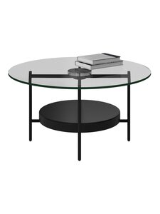 BoConcept - Madrid-sohvapöytä metalli/kirkas lasi ⌀ 80 cm - BEIGE | Stockmann