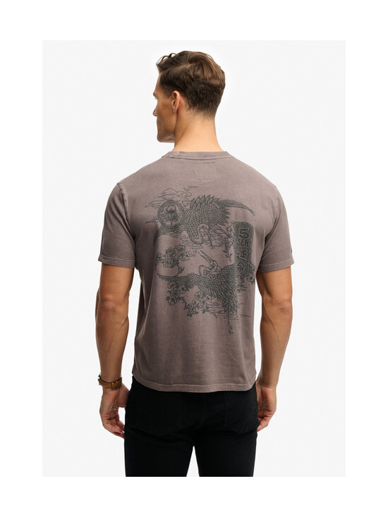 Superdry - Tokyo Narrative Loose t-paita - ZCY DARK PEBBLE GREY | Stockmann - photo 5