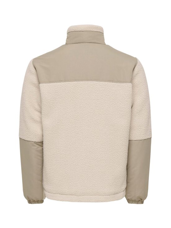 Only & Sons - OnsTyro Padded Sherpa -takki - SILVER LINING DETAIL:DESERT TAUPE | Stockmann - photo 2