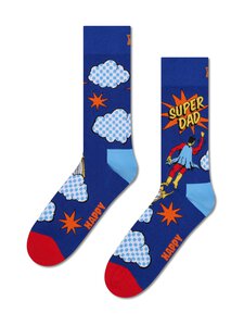 Happy Socks - Flying Super Dad -sukat - 6300 BLUE Happy Socks - Flying Super Dad -sukat - 6300 BLUE | Stockmann