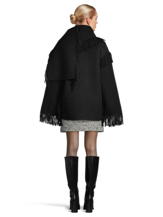 TOTEME - Fringed Scarf-villakangastakki - BLACK | Stockmann - photo 3