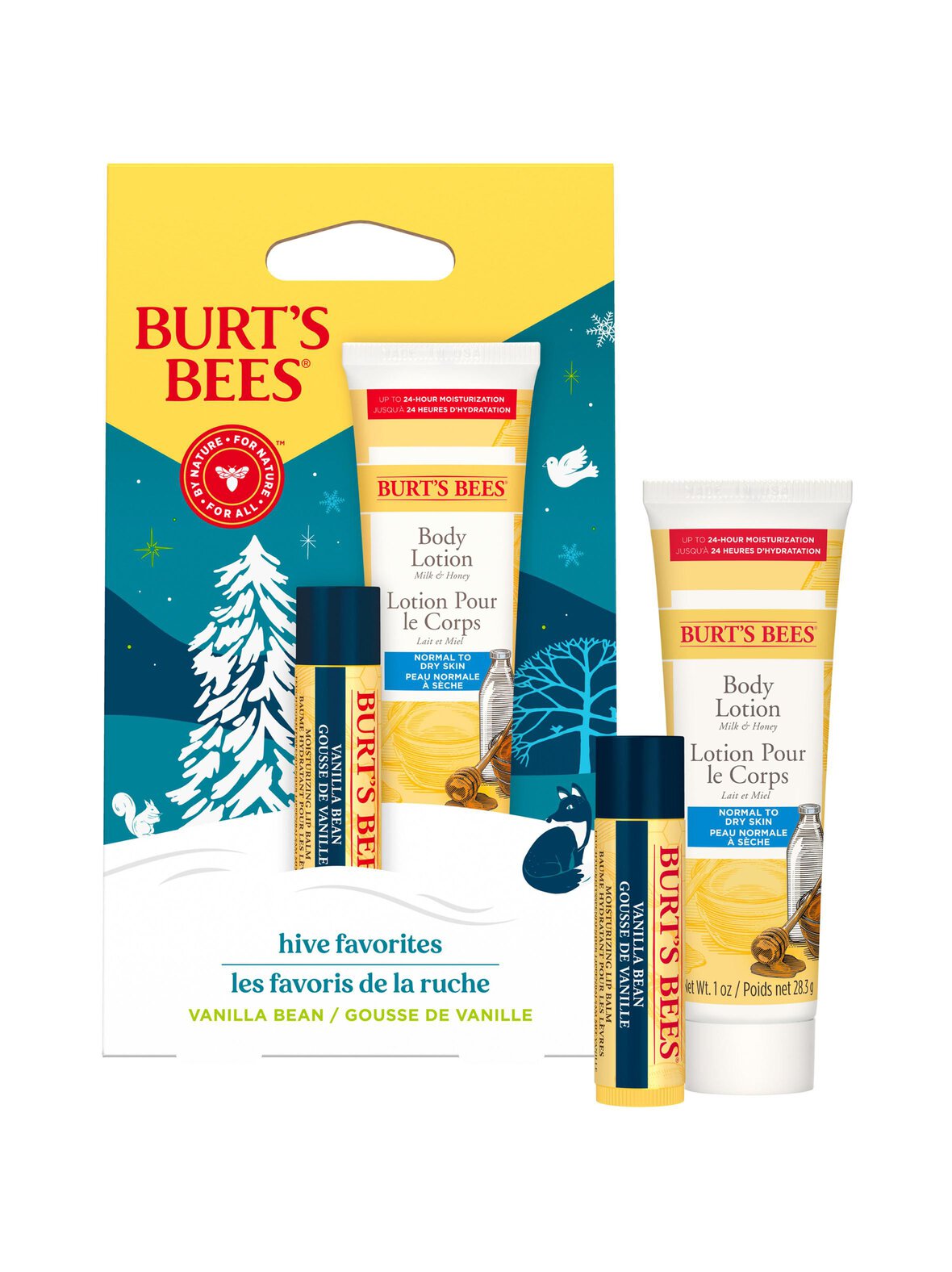 Burts Bees Hive favorites vanilla bean gift -ihonhoitopakkaus