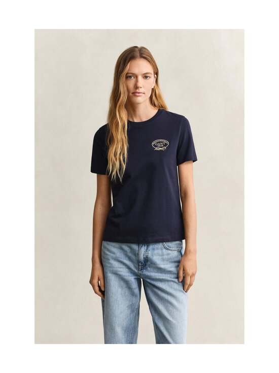 GANT - Rope Graphic t-paita - 433 EVENING BLUE | Stockmann - photo 2