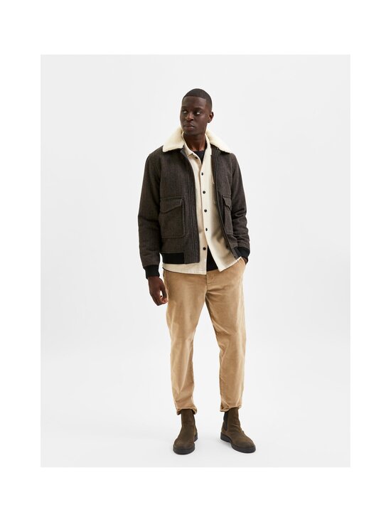 Selected - SLHWARWICK WOOL BOMBER -takki - COFFEE LIQUEÚR PATTERN:HERRINGBONE - photo 3 Selected - SLHWARWICK WOOL BOMBER -takki - COFFEE LIQUEÚR PATTERN:HERRINGBONE | Stockmann - photo 3