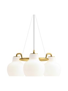 Louis Poulsen - VL Ring Crown 3 -kattovalaisin Ø 55 cm - WHITE/BRASS | Stockmann