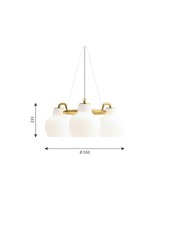 Louis Poulsen - VL Ring Crown 3 -kattovalaisin Ø 55 cm - WHITE/BRASS - photo 2 Louis Poulsen - VL Ring Crown 3 -kattovalaisin Ø 55 cm - WHITE/BRASS | Stockmann - photo 2
