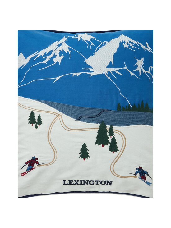 Lexington - Down Hill Twill Patch spilvendrāna 50 x 50 cm - 5455-SH25 BLUE/WHITE MULTI | Stockmann - photo 3