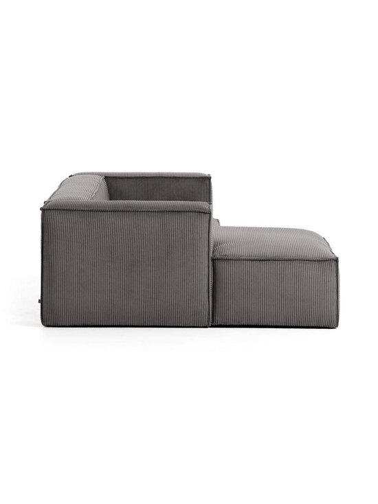 Kave Home - Blok-divaanisohva harmaa vakosametti L 240 cm/vasen - GREY | Stockmann - photo 2