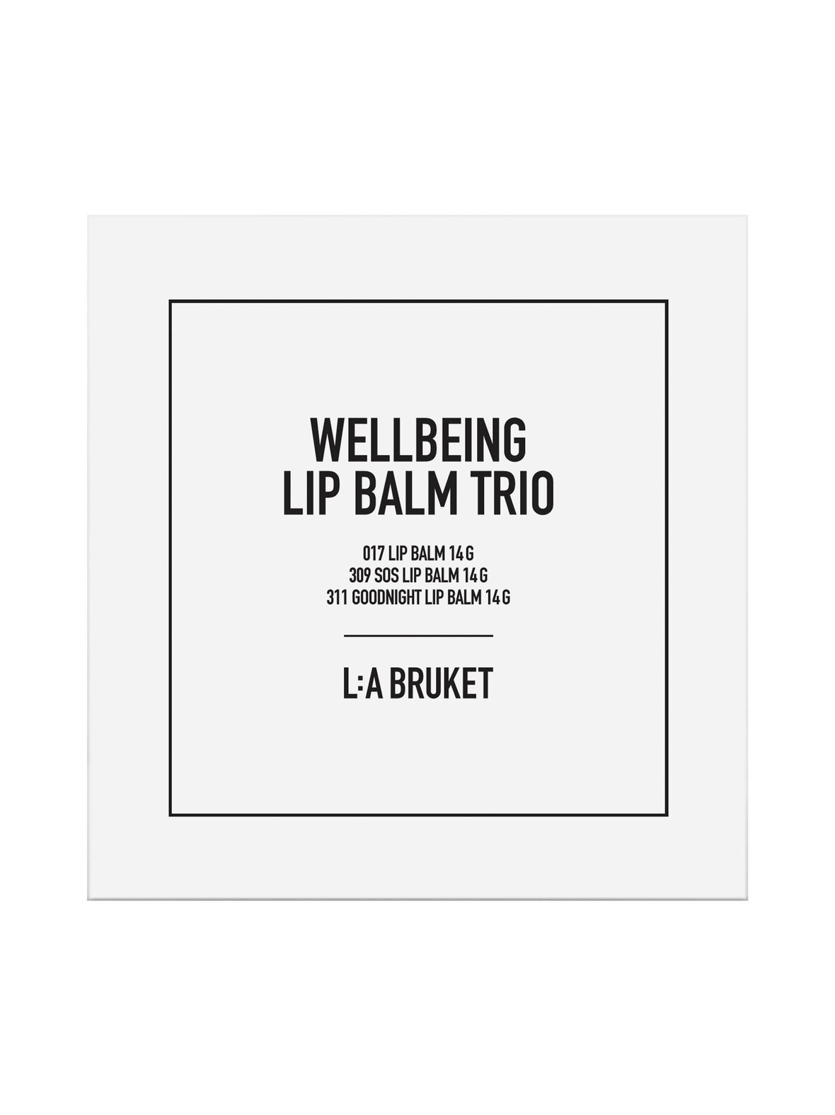 Wellbeing Lip Balm Trio -huulivoidepakkaus, 3x14g
