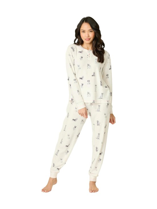 Pj Salvage - Dog-pyjamahousut - OFF WHITE | Stockmann - photo 1