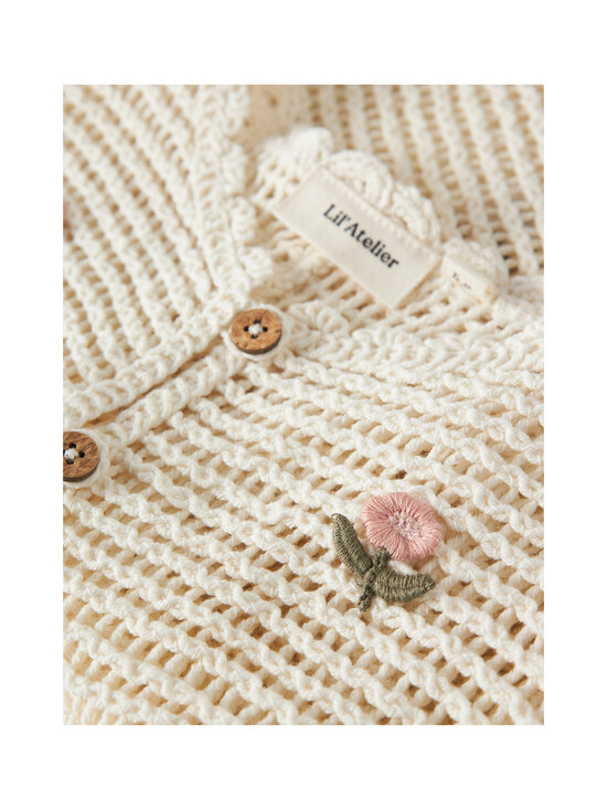Lil' Atelier - NmfFlora adīta veste - COCONUT MILK | Stockmann - photo 3