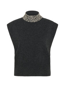 Gestuz - GZmanzi deco adīta veste - 170 DEEP GRAPHITE MELANGE | Stockmann