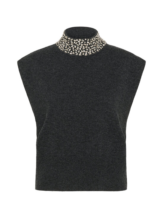 Gestuz - GZmanzi deco adīta veste - 170 DEEP GRAPHITE MELANGE | Stockmann - photo 1