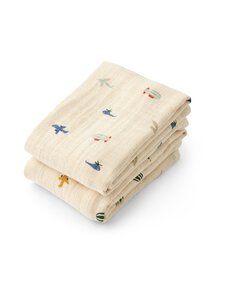 Liewood - Lewis Muslin autiņš 2 gab. - 2330 AVIATOR / ECRU | Stockmann